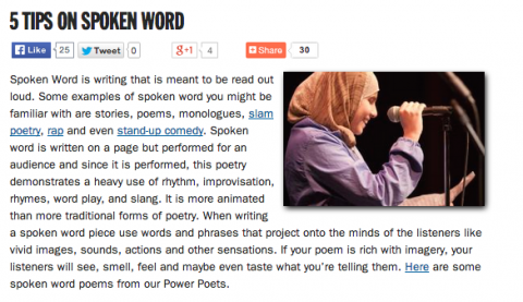 5 Tips on Spoken Word